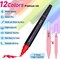 LET'S RESIN 12 Colors Acrylic Paint Markers, 3 Tips Multi-Purpose & High-Capacity Acrylic Paint Pens, Perfect Resin Supplies for Resin Crafts, Rock, Stone, Canvas, Glass, DIY Making Art Supplies